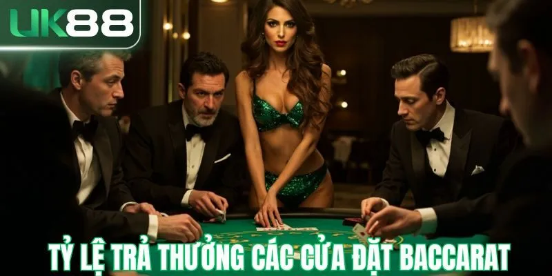 Tỷ lệ trả thưởng các cửa đặt trong baccarat